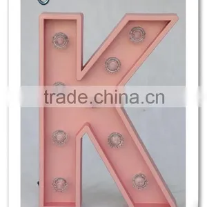 Wood Plastic Composite Material LOVE of Wedding Lights Marquee Letters Light thumbnail-1