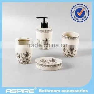 Plastic Bathroom Set,Ceramic Bathroom Set,7PCS Bathroom Products thumbnail-1