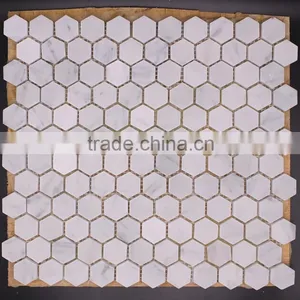 Carrara White Marble Cheap Mosaic Tiles thumbnail-6