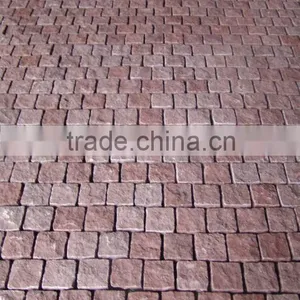Red Porphyry Cobbles With Back Meshed thumbnail-1