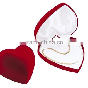 Custom Shape Paper Packaging Necklace Velvet Jewellery Box thumbnail-2