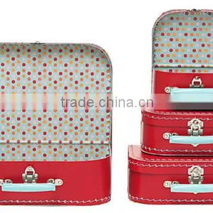 Fancy Cardnoard Box With Handle,wholesale Decorative Suitcase Box thumbnail-1