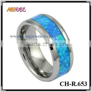 IP Black Turkish Opal Rings,light Blue Opal Rings,mystic Opal Ring in Wedding Jewelry thumbnail-3