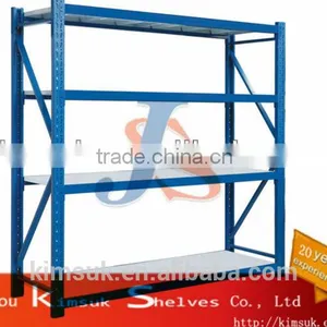Steel Medium Duty Beam Rack Blue Exquisite Display Rack For Storages thumbnail-2