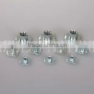 Tee Nut/ Furniture Nut With Four Prongs thumbnail-1