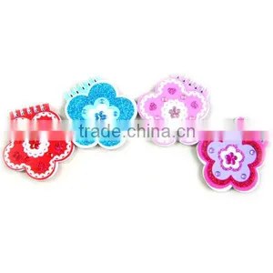 Mini Notebook Flower Shape With Stone Recycled Notebook thumbnail-1