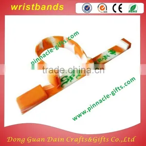 Soft PVC Wristband Bracelet, Adjustable Rubber Plastic Wristband, Cheap thumbnail-1