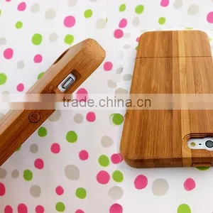 OEM Carbonized Bamboo Wood Cell Case for Iphone Cover for Iphone 5 Two Parts With Press Key thumbnail-6
