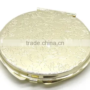 Promotional Custom Double Sided Metal Round Pocket Mirror thumbnail-3