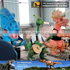 MY Dino-C073 Fiberglass Cartoon Character Statue Music Band thumbnail-1