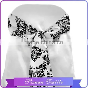 2016 Newest Design Damask Flocking Chair Sash Wholesale in China thumbnail-1