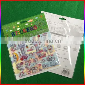 Embossed PVC Cartoon Stickers/lovely Cats PVC Stickers thumbnail-3