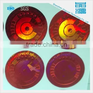 Red Round Customized Label 3d Holographic Display thumbnail-1