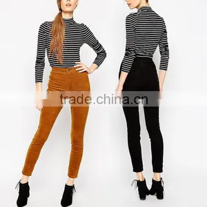 Top Quality Pants High Waist Spandex Strech Woman Slim Long Black Jeans thumbnail-1