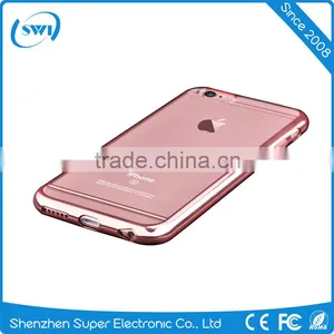 Cell Phone Transparent Matte Plating Soft TPU Cases Cover For Iphone 6 6S 6 Plus thumbnail-3