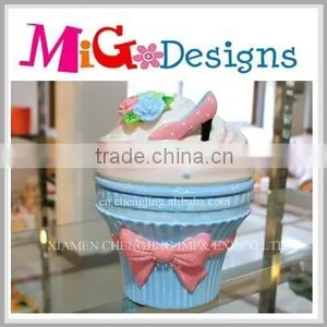 Lovely Cupcake Jar Cupcake Cookie Jar Ceramic Cupcake Cookie Jar thumbnail-1