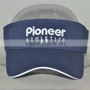 Guangzhou Hat Factory Professional Custom 100% Cotton/dark Blue/sun Visor thumbnail-1