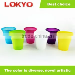 7OZ Disposable Rainbow Color pp Plastic Cup Custom Plastic Cup thumbnail-1