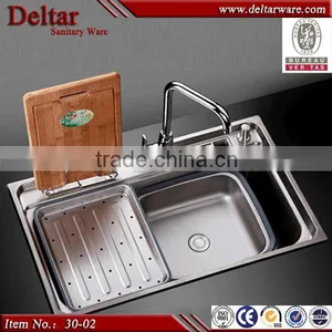 Double 304 Stainless Steel Kitchen Bar Sink thumbnail-2