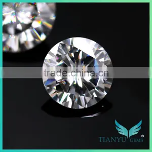 Wholesale China Manufacturing 1ct 2 ct 3ct Round Cut E F Color VVS Eye Clean Synthetic Moissanite thumbnail-4