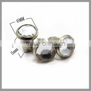 6mm Fashion Rhinstone White Stone Rivet thumbnail-2