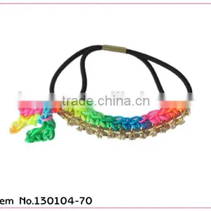 Rainbow Colored Hair Rubber Bands thumbnail-1