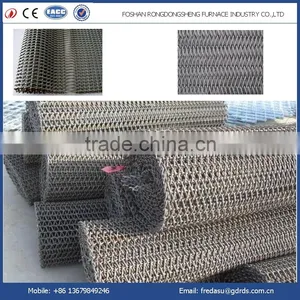 High Temperature Stainless Steel Wire Mesh Belt Conveyor for Furnace thumbnail-1