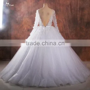 RSW1040 China Wholesale Real Fabric Flowers For Wedding Dress Pictures Of Latest Gowns Designs thumbnail-5