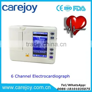 12-lead ECG Signal 7 Inch 6 Channel Digital Resting Electrocardiograph ECG Machine EKG-1206A thumbnail-1