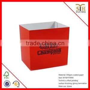 Custom Logo Cardboard Printed Paper Ex-factory Paper Sleeves thumbnail-1