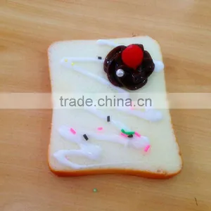 Artificial Bread With Cream and Chocolate | Decorative Keychains for Girls | Yiwu Sanqi Crafts - Fake Food Manufacturer thumbnail-1