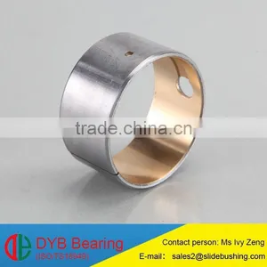Wrapped Steel Bushing / Cross Split Carbon Steel Bronze Alloy(CuSn10Pb10) Bimetal Bush/Double Metal Layer bi Metal Bushing thumbnail-2