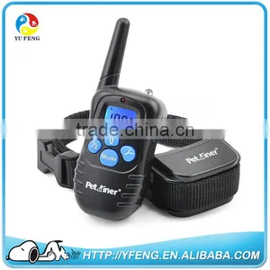 Hot Sell Blue Button Waterproof Rechargeable Remote Electric Shock Vibration Pet Dog Training Collar Button Option thumbnail-1