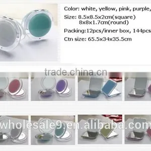Acrylic Folding Pocket Costmetic Mirror Pink, Blue, Yellow, Green thumbnail-4