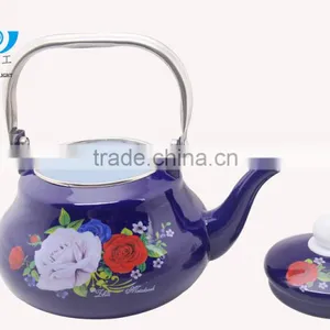 The Hot Selling High Quality Enamel Flower Kettle thumbnail-6