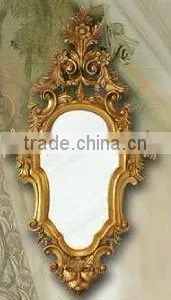 Wooden Classical Hand Carved Wall Mirror, MOQ:1PCS(B70109) thumbnail-1