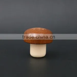 Custom Wooden Top With Synthestic Cork Wood Cork Stopper thumbnail-1