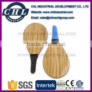 Wooden 2 Paddle 1 Ball Pickleball Paddle thumbnail-1