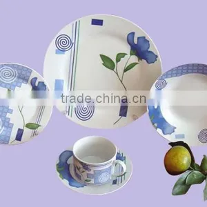 20pcs Porcelain Plate With Printing Porcelain Plate Set thumbnail-2