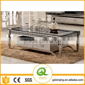 C375 Hot Selling Tempered Glass Coffee Table thumbnail-1