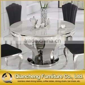Marble Top Rotating Dining Table for 4 People thumbnail-6