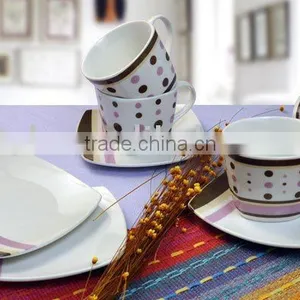 Square Porcelain Cup & Saucer thumbnail-1