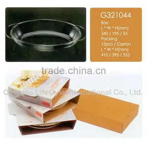 High Borosilicate Glass Pan, 1.5L Oval Baking Dish, Bakeware thumbnail-1