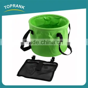 Portable Foldable Water Bucket Multifunctional 500D Collapsible Bucket for Camping Hiking thumbnail-3