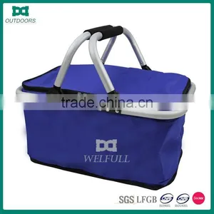 600D Polyester Folding Cooler Picnic Basket thumbnail-2