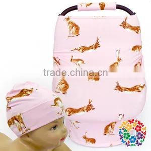 Wholesale Stretchy Baby Car Seat Cover Multi-use Nursing Cover Shipping Cart Cover thumbnail-6