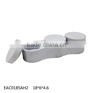 Kitchen Accessories Salt Pepper With Lid Concrete Salt Container thumbnail-1
