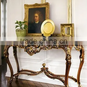 Luxury Living Room Furniture Console Table With Framed Mirror thumbnail-3