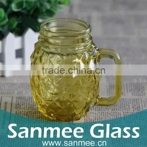 Imported Russian Vodka Colored Water Jug With Side Handle thumbnail-1