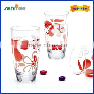 Mini And Clear Red And Green Drinking Glass thumbnail-1